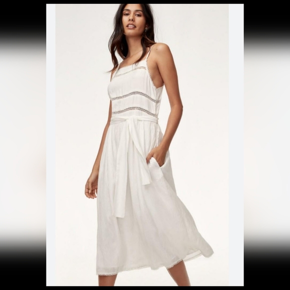 Wilfred Honoree black midi dress sz M - Picture 14 of 14